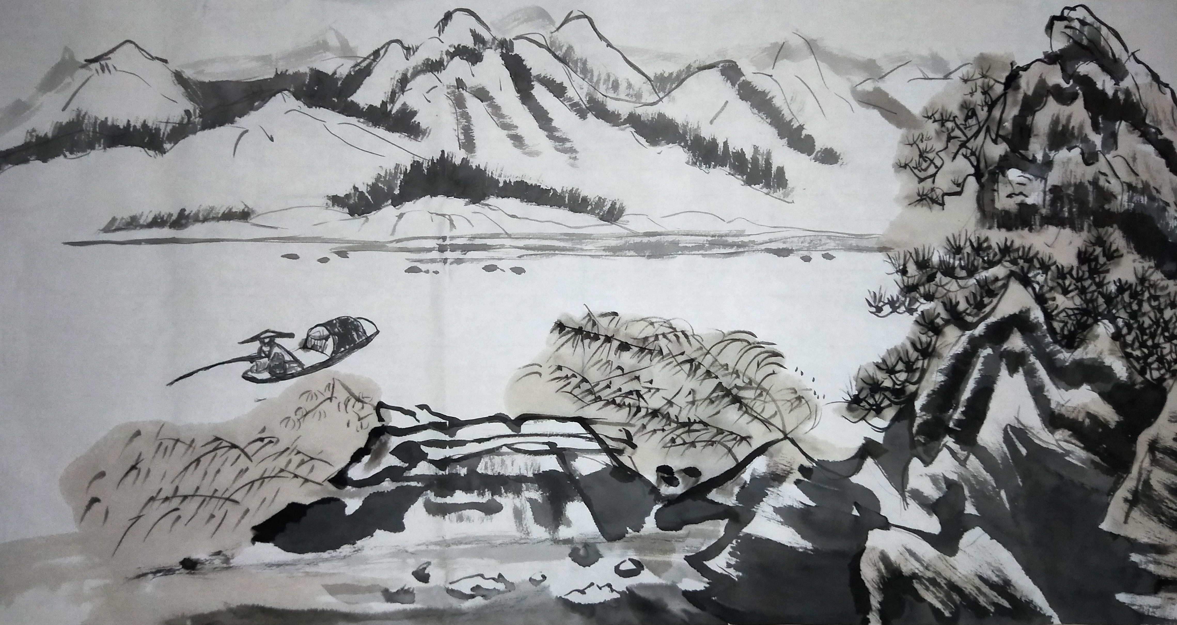 绘画：独钓寒江雪（夏露）